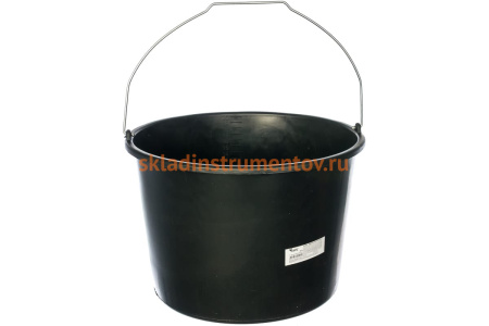 Строительное ведро (пластиковое, для перемешивания раствора) 20 л КУРС 04086