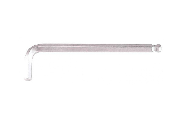 Шестигранный Г-образный ключ с шаром 12мм FORCE 76512L