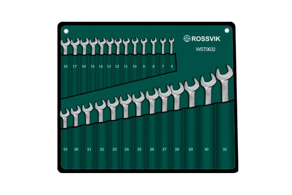 Набор комбинированных ключей ROSSVIK 6-32мм, 26шт WST0632