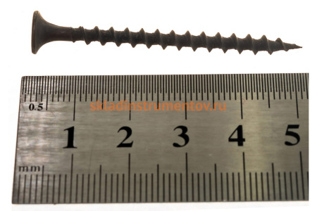 Фосфатированные саморезы по дереву Зубр с крупной резьбой PH2 3,5x51 мм 750 шт 300035-35-051