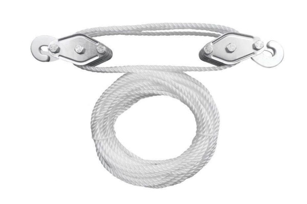 Полиспаст 2-блочный с канатом (20 м; 200 кг) TOR 1005956