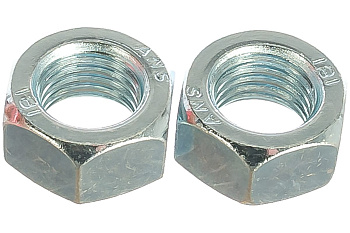 Гайка ЗУБР ГОСТ 5927-70, M16, 2 шт, кл. пр. 6, оцинкованная, 303556-16