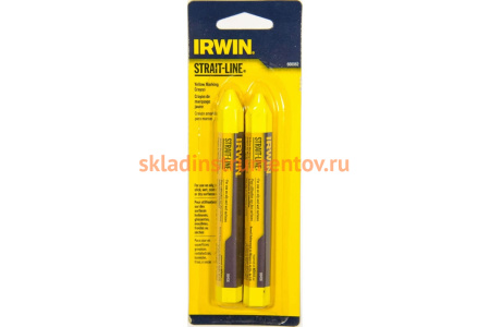 Разметочный карандаш-мелок (желтый, 2 шт.) Irwin 666062
