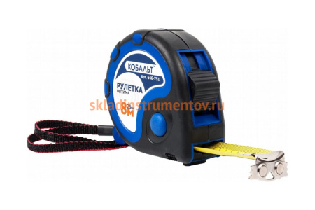 Рулетка Оптима (8м x 25мм) КОБАЛЬТ 646-751