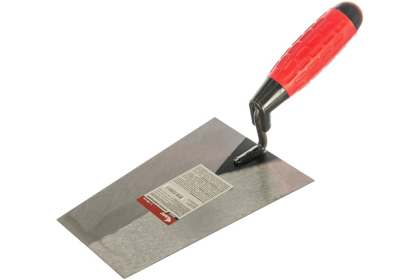 Мастерок каменщика, прорезиненная ручка 180 мм КУРС 04933