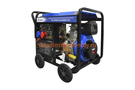 Инверторный дизельный сварочный генератор ТСС DGW 6.0/200ED-R3 026496