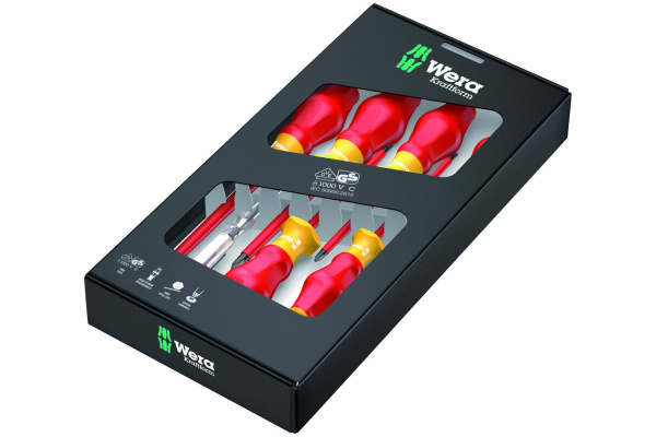 Набор диэлектрических отверток 1160i/7 SATZ 6TLG / 6 PCS WERA WE-031575