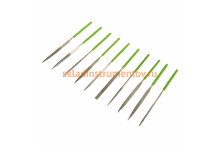 Набор алмазных надфилей 140х70х3, 10шт СИБРТЕХ 158357