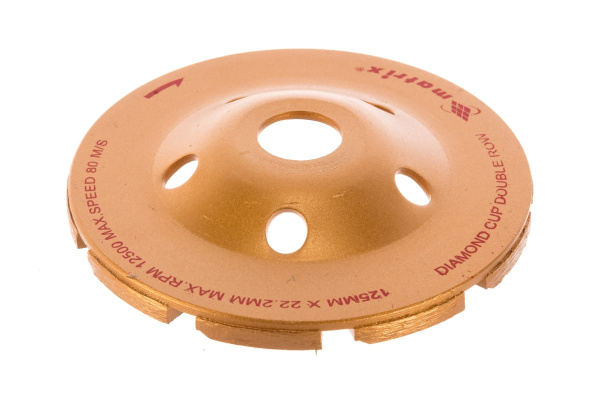 Чашка алмазная зачистная двухрядная (125х22.2 мм) MATRIX 72990