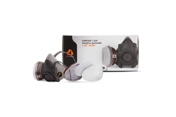 Комплект для защиты дыхания Jeta Safety J-SET размер М/средний 5500PК-M Комплект