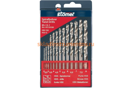 Набор сверл по металлу BS-13-1 STOMER 93729189