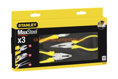 Набор плоскогубцев и кусачек 3шт Stanley Maxsteel 4-84-488