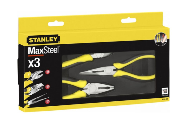 Набор плоскогубцев и кусачек 3шт Stanley Maxsteel 4-84-488