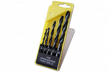 Сверла по металлу 4-5-6-8-10 мм, 5шт. SANTOOL 031904-001