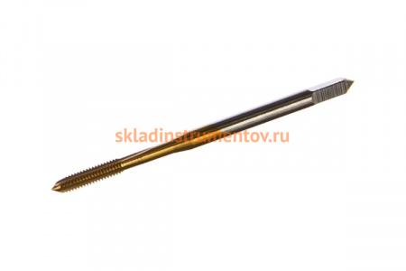 Метчик M2,5x0,45 HSS M2 TiN прямой ПрофОснастка №67 арт. 50211002