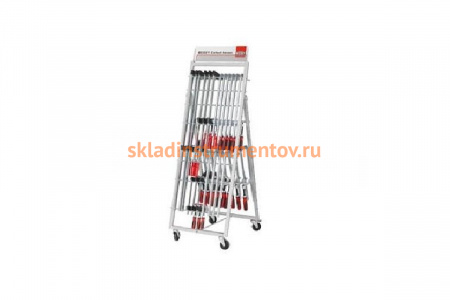 Мобильный стеллаж для струбцин с товаром BESSEY BE-ZW1-A01-2K
