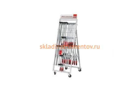 Мобильный стеллаж для струбцин с товаром BESSEY BE-ZW1-A01-2K