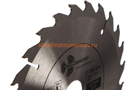 Диск пильный по дереву (190х30 мм; 24Т) TRIO-DIAMOND FLL811