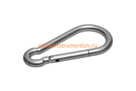 Карабин оцинкованный DIN 5299С 50 шт. (5 мм; ТФ5) Зубр 4-304545-05