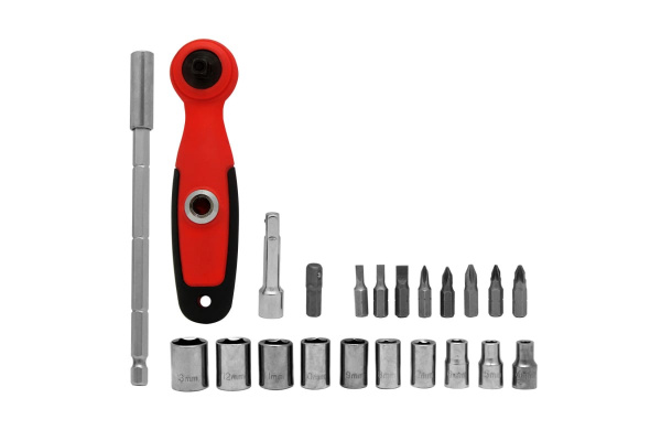 Набор головок и бит с реверсивной отверткой VIRA 22 предмета 305077