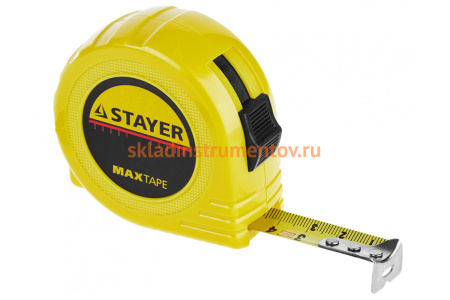Рулетка STAYER МASTER MaxTape, пластиковый корпус, 5м/19мм 34014-05-19 Рулетка STAYER МASTER MaxTape, пластиковый корпус, 5м/19мм 34014-05-19