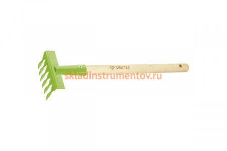 Витые грабли с рукояткой, 6 зубьев, 300 мм СИБРТЕХ 61758