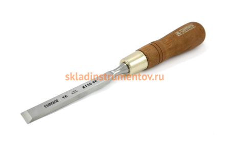 Плоская стамеска с ручкой NAREX WOOD LINE PLUS 16 мм 811666