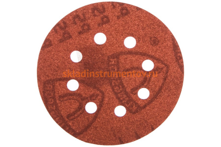 Круг шлифовальный на липучке для обработки дерева (125 мм; Р120; 8 отверстий) KLINGSPOR 270484