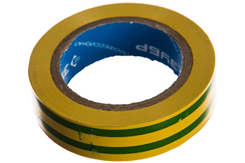 Изолента Зубр ЭЛЕК-10 ПВХ не поддерживает горение 10м /0 13х15мм/ желто-зеленая 1233-6_z02