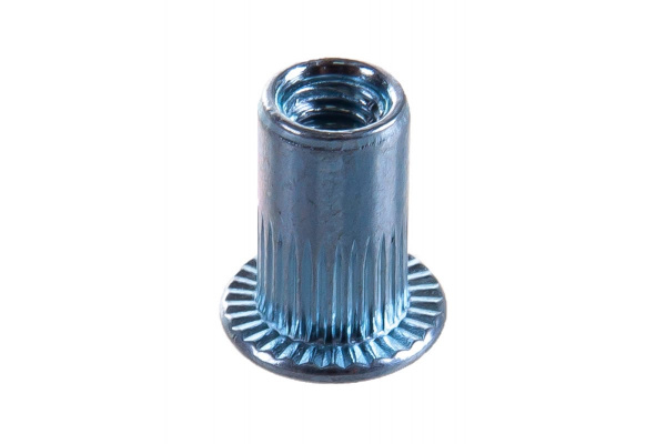 Заклепка резьбовая стальная цилиндрическая с насечкой (1000 шт; М4; стандартный борт) MESSER 211104S-1000