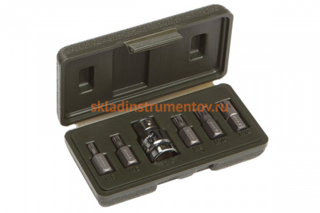 Набор бит SPLINE (M5-M12; 30 мм; 3/8"; 6 шт.) Дело Техники 626686