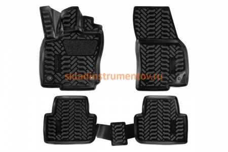 Ковры в салон Airline 3D с подпятником для VW Tiguan II 16 4 шт. ACM-PS-74