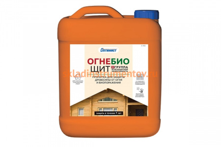 Огнезащитная пропитка Оптимист Огнебиощит С403 изумрудный, 5 л OPI019