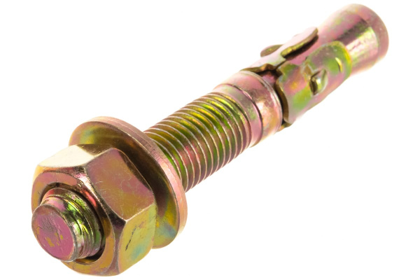 Клиновой анкер Зубр М16 x 105 мм, 10 шт, желтопассивированный 302032-16-105