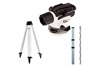Комплект ADA: нивелир Ruber 32 с поверкой + рейка STAFF 3 + штатив на винтах Light S А00201_К