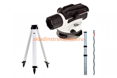 Комплект ADA: нивелир Ruber 32 с поверкой + рейка STAFF 3 + штатив на винтах Light S А00201_К
