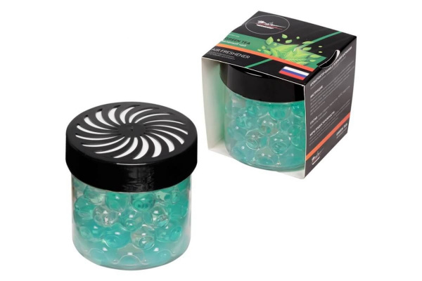 Ароматизатор-банка с гелевыми шариками Airline зеленый чай AFSH184