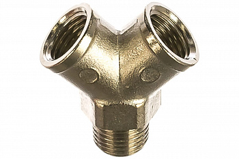 Переходник Y-образный 1260/2 245/2 Y-MFF 1/4" GAV 28173