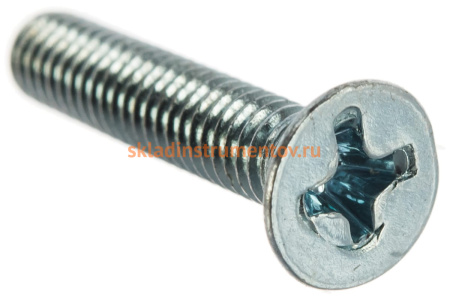 Винт ЗУБР DIN 965, M4 x 20 мм, 17 шт, кл. пр. 4.8, оцинкованный, 303116-04-020