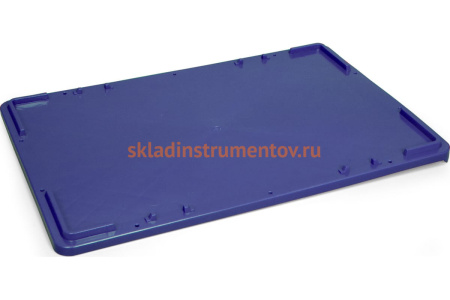 Синяя морозостойкая крышка п/э для ящиков Тара.ру 600х400 6855 Синяя морозостойкая крышка п/э для ящиков Тара.ру 600х400 6855