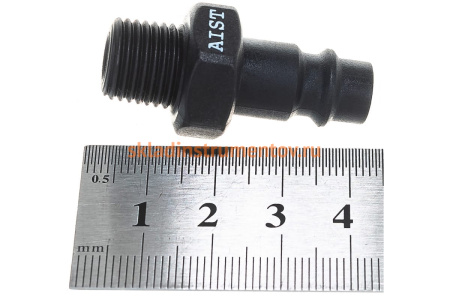 Штуцер быстросъемный папа-наружная резьба 1/4 AIST 90991213P 00-00014015