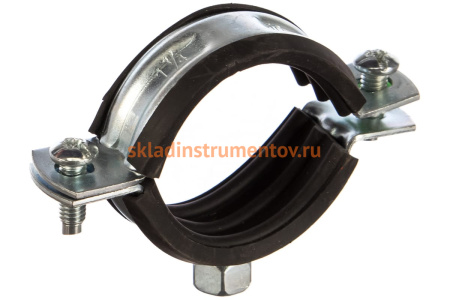 Трубный оцинкованный хомут с гайкой Зубр 1 1/4", 1 шт. 37850-40-46-1