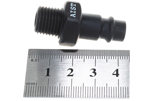 Штуцер быстросъемный папа-наружная резьба 1/4 AIST 90991213P 00-00014015