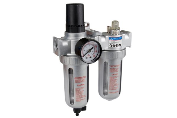 Фильтр-влагоотделитель с редуктором и лубрикатором (1/4"; 10 бар) KING TONY 799A0-23C