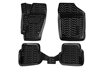 Ковры в салон Airline 3D с подпятником для VW Polo SD 10 4 шт. ACM-PS-73