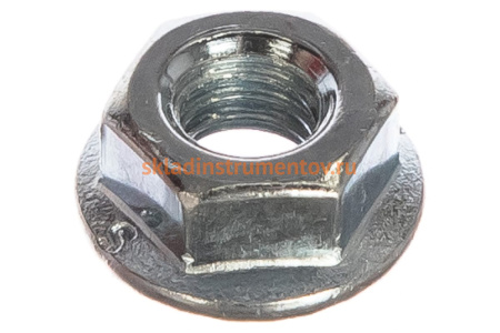 Гайка DIN 6923 с фланцем ЗУБР, M6, 14 шт, кл. пр. 8, оцинкованная, 303636-06