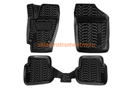 Ковры в салон Airline 3D с подпятником для VW Polo SD 10 4 шт. ACM-PS-73