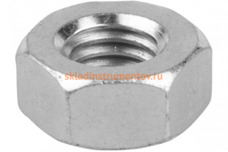 Оцинкованная шестигранная гайка ГОСТ 5927-70, M6, 5кг (примерно 2340 шт.) Зубр 303550-06