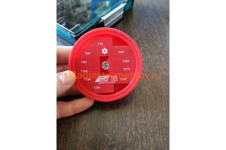 Набор вставок с отверстием, в боксе 1/4 DR торкс T7H-T40H 10шт JTC 5363