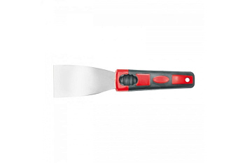 Шпатель VOREL нержавеющая сталь, изогнутая пластиковая ручка 40мм 5922